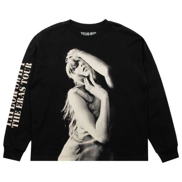 NEW Taylor Swift The Eras Tour Authentic Photo Long Sleeve T-Shirt TTPD Tee XL - Picture 1 of 5